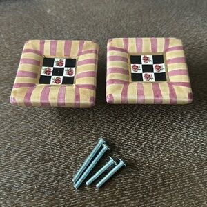 Mackenzie Childs set of door knobs